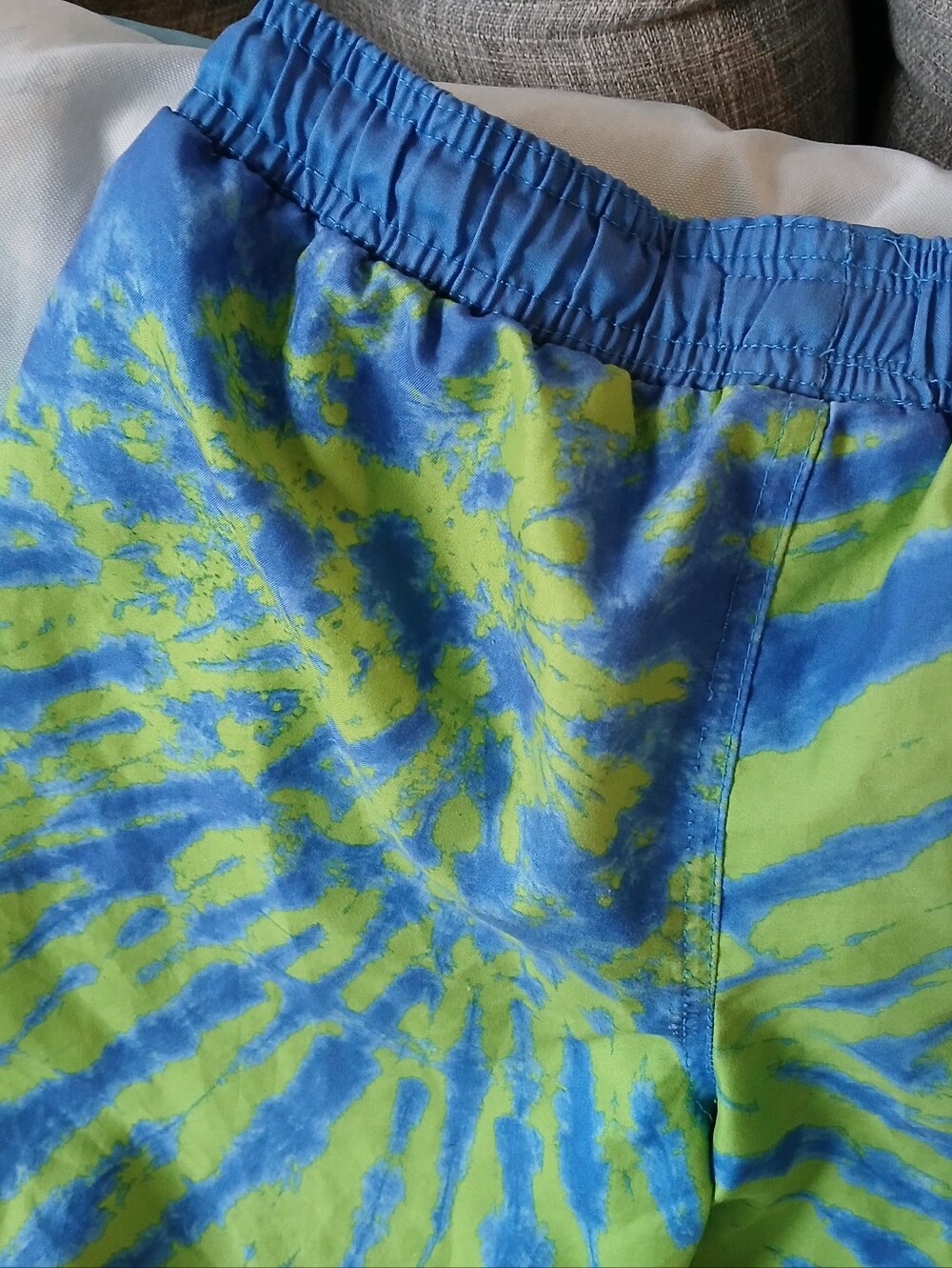Sea Life Co. Swim Trunks Boys Sz L Blue Green Tie Dye - Picture 6 of 9
